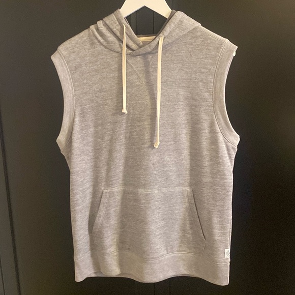 Express Heather Light Gray Sleeveless Hoodie - Picture 1 of 1